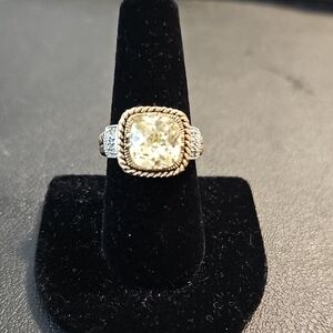 Lia Sophia Silver and Gold Women's Ring